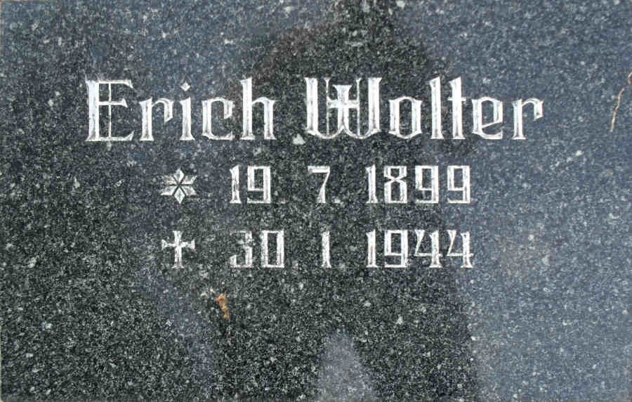 Gedenkstein Erich Wolter